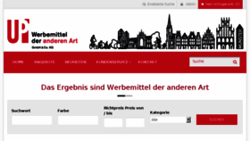 What Up-werbemittel.de website looked like in 2018 (6 years ago)