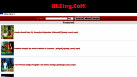 What Ukzing.com website looked like in 2018 (6 years ago)