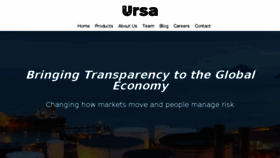 What Ursaspace.com website looked like in 2018 (6 years ago)