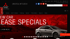 What Universalmitsubishi.com website looked like in 2018 (6 years ago)