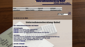 What Unternehmensberatung-babel.de website looked like in 2018 (6 years ago)