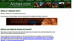 What Utaharches.com website looked like in 2018 (6 years ago)