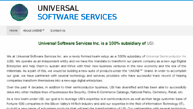 What Universalsoftwareservices.com website looked like in 2018 (6 years ago)