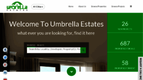What Umbrellaestates.in website looked like in 2018 (6 years ago)