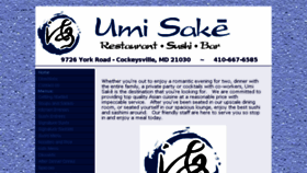 What Umisake.com website looked like in 2018 (6 years ago)