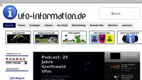 What Ufo-information.de website looked like in 2018 (6 years ago)