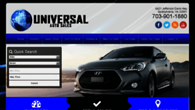 What Universalautosales.com website looked like in 2018 (6 years ago)