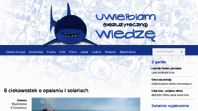 What Uwielbiamwiedze.pl website looked like in 2018 (6 years ago)