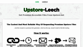 What Upstore-leech.net website looked like in 2018 (6 years ago)