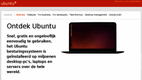 What Ubuntu.nl website looked like in 2018 (6 years ago)