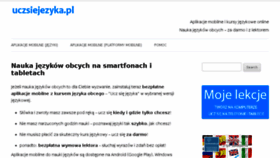 What Uczsiejezyka.pl website looked like in 2018 (6 years ago)