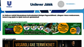What Unileverjatek.hu website looked like in 2018 (6 years ago)
