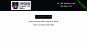 What Uitmtimetable.com website looked like in 2018 (6 years ago)