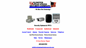What Unlimitedapplicationssecuritycompany.com website looked like in 2018 (6 years ago)