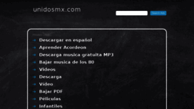 What Unidosmx.com website looked like in 2018 (6 years ago)
