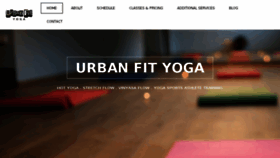 What Urbanfityoga.com website looked like in 2018 (6 years ago)