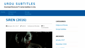 What Urdusubtitles.com website looked like in 2018 (6 years ago)