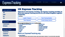 What Uk.expresstracking.org website looked like in 2018 (6 years ago)