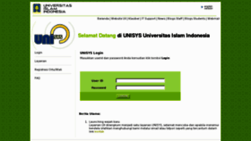 What Unisys.uii.ac.id website looked like in 2018 (6 years ago)