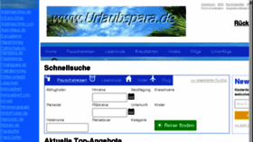 What Urlaubspara.de website looked like in 2018 (6 years ago)