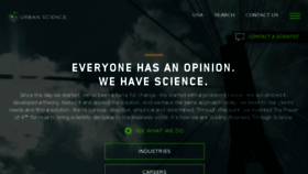 What Urbanscience.com website looked like in 2018 (6 years ago)