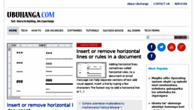 What Ubuhanga.com website looked like in 2018 (6 years ago)