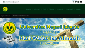 What Unj.ac.id website looked like in 2018 (6 years ago)