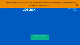 What Upstack.co website looked like in 2018 (6 years ago)