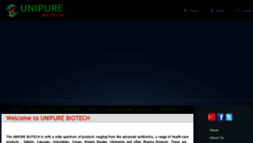What Unipurebiotech.com website looked like in 2018 (6 years ago)