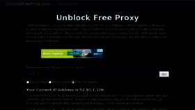 What Unblockfreeproxy.com website looked like in 2018 (6 years ago)