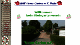 What Unser-garten-halle.de website looked like in 2018 (6 years ago)