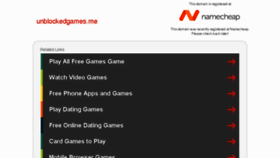 What Unblockedgames.me website looked like in 2018 (6 years ago)