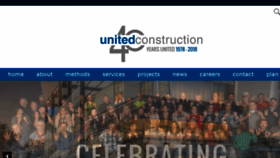 What Unitedconstruction.com website looked like in 2018 (6 years ago)