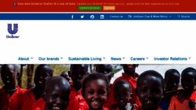 What Unilevernigeria.com website looked like in 2018 (6 years ago)