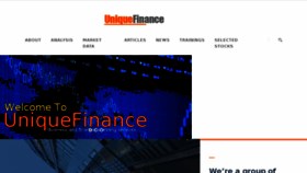 What Unique.finance website looked like in 2018 (6 years ago)