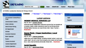 What Ukfilming.co.uk website looked like in 2018 (6 years ago)