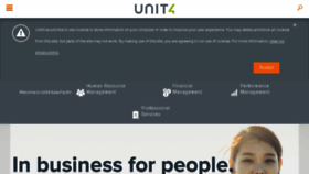 What Unit4apac.com website looked like in 2018 (6 years ago)