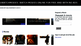 What Uwatch-movies.com website looked like in 2018 (5 years ago)