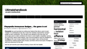 What Ultimatehandbook.com website looked like in 2018 (6 years ago)