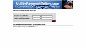 What Utilitypaymentonline.com website looked like in 2018 (6 years ago)
