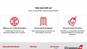What Uranustravel.com website looked like in 2018 (7 years ago)