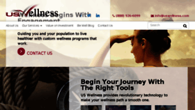 What Uswellness.com website looked like in 2018 (6 years ago)