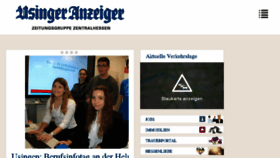 What Usinger-anzeiger.de website looked like in 2018 (6 years ago)