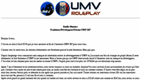 What Umv-rp.fr website looked like in 2018 (6 years ago)