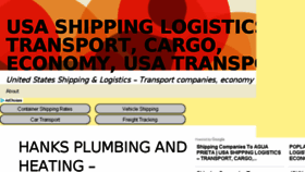 What Usashippinglogistics.com website looked like in 2018 (6 years ago)
