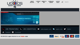 What Ugoos.com website looked like in 2018 (7 years ago)