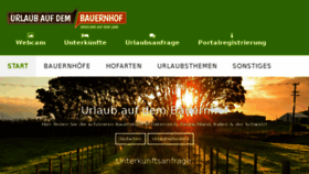 What Urlaubaufdembauernhof.co website looked like in 2018 (6 years ago)
