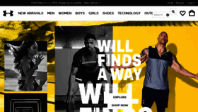 What Underarmor.com website looked like in 2018 (6 years ago)