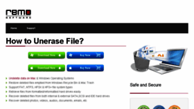 What Uneraser.org website looked like in 2018 (5 years ago)