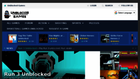 What Unblockedgamesite.com website looked like in 2018 (6 years ago)